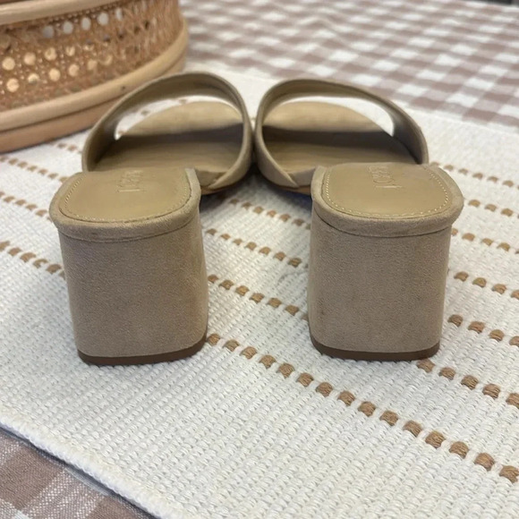 Pre-owned J Crew Sueded Block Heel Mule Slide Sandals Women’s Size 6 - Picture 3 of 5